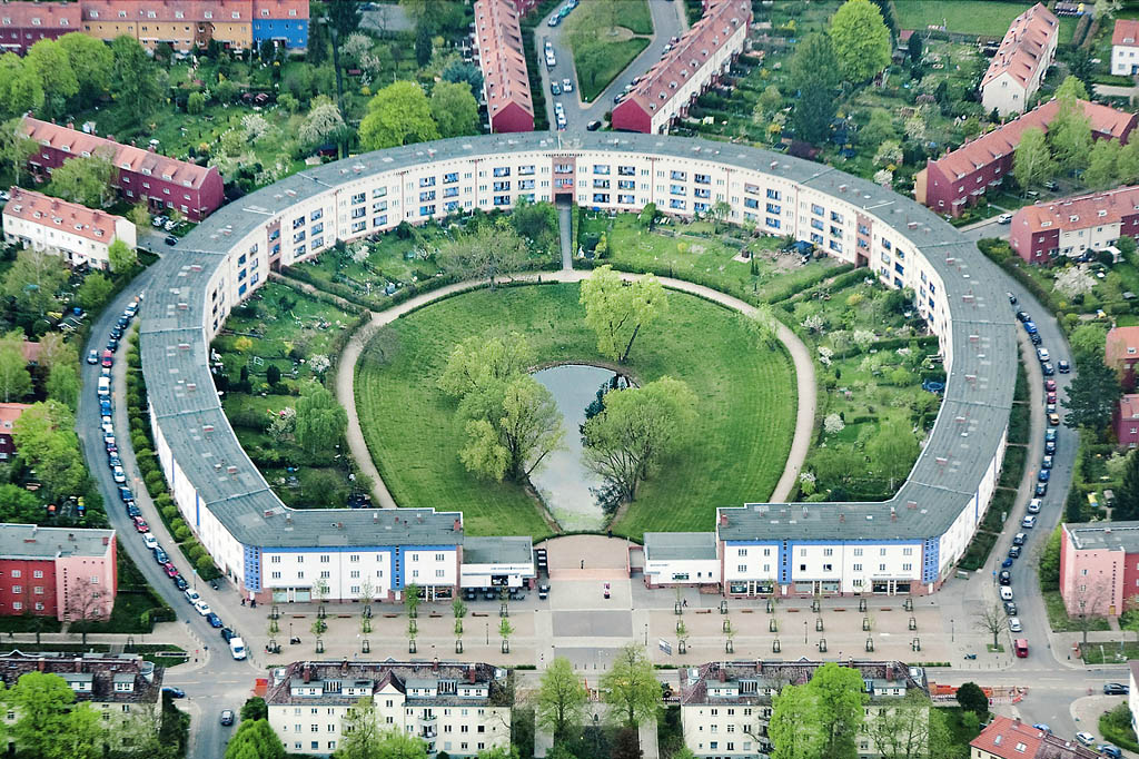 Luftbild der Hufeisensiedlung © Foto: Ben Buschfeld